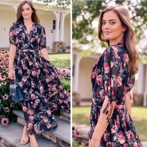 GAL MEETS GLAM NWT Collection Floral Maxi Dress – Size 10